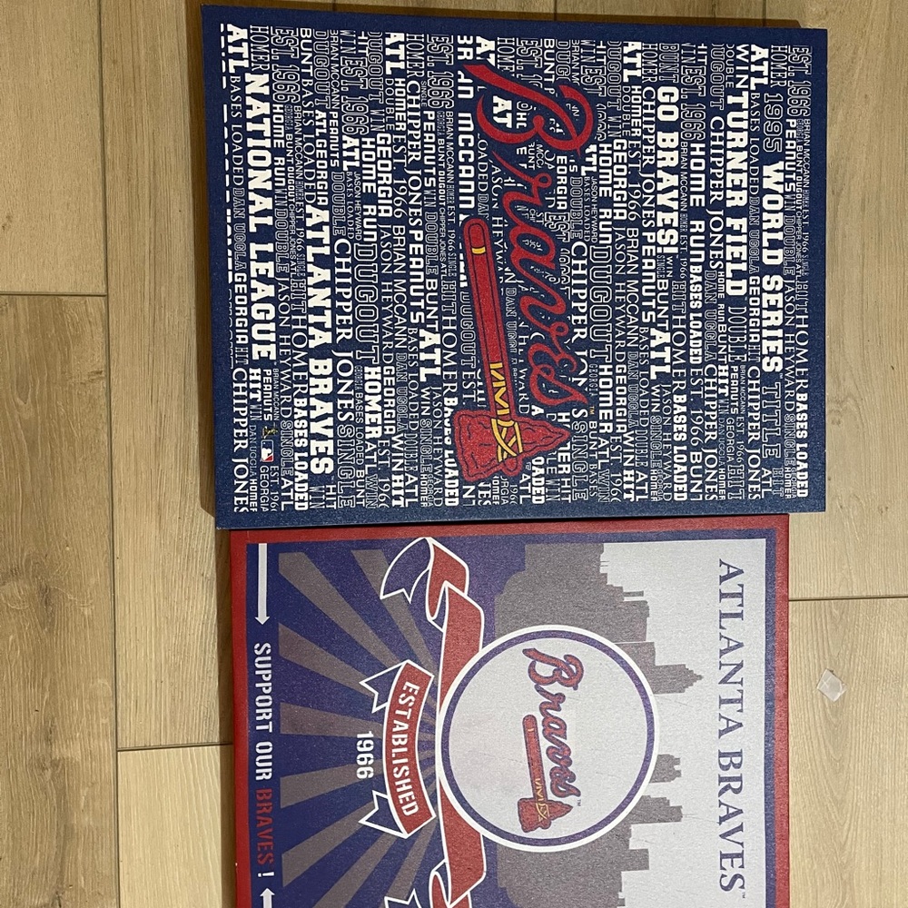 Atlanta braves poster board